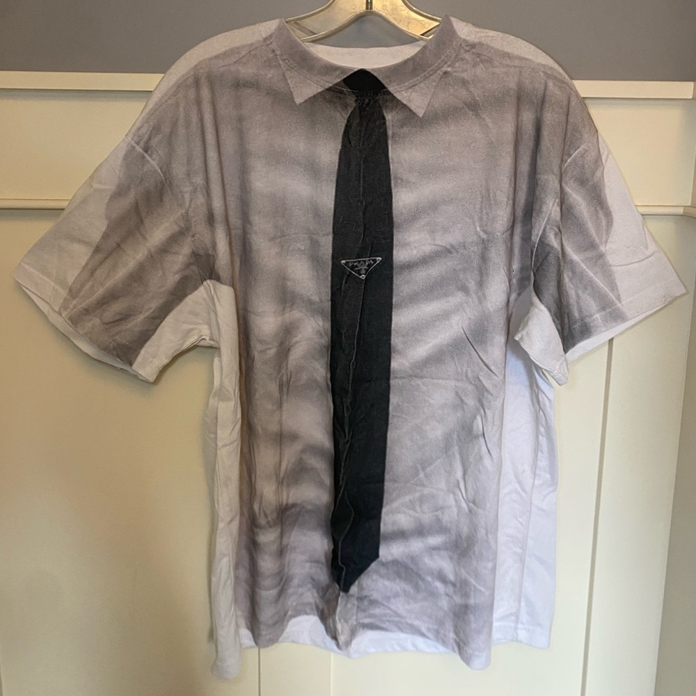 F*ck the Industry 2008 trompe loeil Prada Tie t-shirt